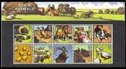GB 2005 Birds / Animals / Pig / Horse / Dog / Cattle 10v blk Pack n30808