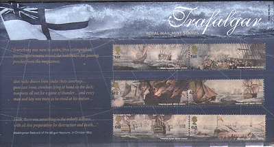 GB 2005 SHIPS / Nelson / Trafalgar / Navy 6v P Pack (n15361)