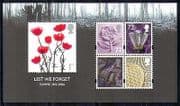 GB 2006 Lest We Forget / Poppy / Poppies / War / Somme / Remembrance 5v m / s (n28682)