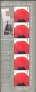 GB 2007 Lest We Forget/ Poppies/ Soldiers/ Army/ War/ Flowers/ Military/ WWI/ Letters/ Photography 5v stp + lbl (b8680p)