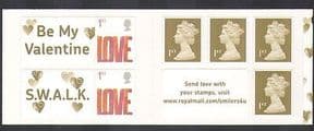 GB 2008 Valentine's Day  /  Smilers  /  Love  /  Hearts  /  Animation 6v s  /  a bklt SG SA2 n37768