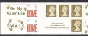 GB 2008 Valentine's Day / Smilers / Love / Hearts / Animation 6v s / a bklt SG SA2 n37768