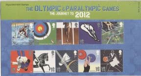GB 2009 Olympic Games/ Olympics/ Sports/ Judo/ Basketball/ Horse/ Canoe 10v Pres Pack (n43515b)