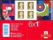GB 2010 Olympic Games/ Olympics/ Sports/ Judo/ Archery 6v cylinder bklt (b8543ab)