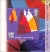 GB 2011 Olympic Games/ Olympics/ Paralympics/ Sailing/ Sport/ Disabled 1v s/a Cylinder Numbers (n32603b)