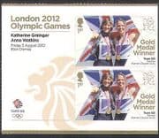 GB 2012 Olympics / Sport / Gold Medal Winners / Rowing / Women's Sculls 2v + lbl n35466a