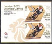 GB 2012 Olympics / Sports / Gold Medal Winners / Cycling / J Kenny / Bike 2v + lbl n35654a