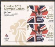 GB 2012 Olympics / Sports / Gold Medal Winners / Mo Farah 2v s / a + lbl (n35454a)