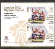 GB 2012 Olympics / Sports / Gold Medal Winners / Rowing / Glover / Stanning 2v + (n35464a)