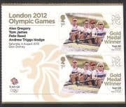 GB 2012 Olympics / Sports / Gold Medal Winners / Rowing / Men's Fours 2v + lbl (n35463a)