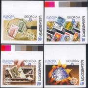 Georgia 2006 Europa/ CEPT/ Clown/ Animals/ Birds/ Stamps/ S-on-S 4v set IMPERFORATE (ex1117)