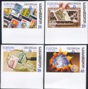 Georgia 2006 Europa/ CEPT/ Clown/ Animals/ Birds/ Stamps/ S-on-S 4v set IMPERFORATE (ex1118)