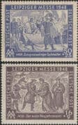 Germany 1948 Leipzig Fair/ Cloth/ Weaving/ Business/ Commerce/ Trade 2v set (n45044)