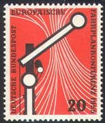 Germany 1955 Railway Timetable Conference/ Rail/ Transport/ Signal 1v (n30373)