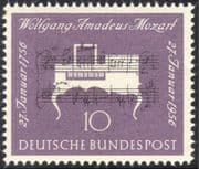 Germany 1956 Mozart/ Composers/ Piano/ Music/ Musical Score/ Instruments/ People 1v (n43465)