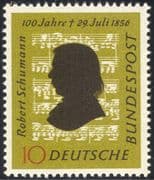 Germany 1956 Robert Schumann/ Music/ Composer/ People/ Musical Score 1v (n43462)