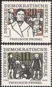 Germany 1957 Friedrich Froebel/ Children/ Educator/ Educationalist/ School/ Kindergarten/ People 2v set (n45050)