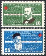 Germany 1957 Red Cross/ Medical/ Henri Dunant/ People/ Welfare 2v set (n27758)