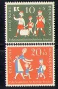 Germany 1957 Welfare / Health / Children / Holidays 2v n28318