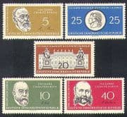 Germany 1960 Humboldt University / Koch / People / Medical / Buildings 5v set (n37831)
