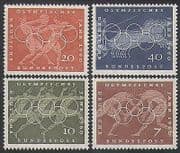 Germany 1960 Olympics / Sports / Olympic Games / Horses / Athletes / Wrestling 4v (n35406)