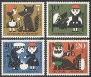 Germany 1960 Red Riding Hood / Fairy Story / Tales / Wolf / Animals / Nature 4v set n27885
