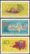 Germany 1962 Cattle/ Tractor/ Farming/ Crops/ Animals/ Nature/ Transport 3v set (n43592)
