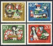 Germany 1962 Fairy Stories/ Welfare/ Snow White/ Folk Tales/ Owl/ Fairy Stories 4v set (n28322)