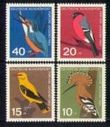 Germany 1963 Birds / Nature / Wildlife / Kingfisher 4v n27955