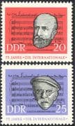 Germany 1963 "Internationale"/ Music/ Composers/ People/ Songs/ Singing/ Musical Score 2v set (n43925)