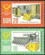 Germany 1963 Stamp Day/ Truck/ Trains/ Mail Van/ Letter-sorting Machine/ Sorting Office/ Rail/ Railways/ Transport 2v set (n43939)