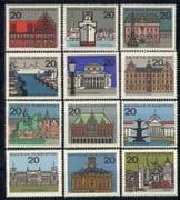 Germany 1964 Buildings/ Ships/Horse/Architecture 12v set (n28306)