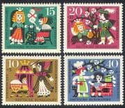 Germany 1964 Folk Stories / Fairy Tales / Sleeping Beauty / Welfare 4v set (n29596)