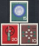 Germany 1964 Science/ Nuclear/ Engine/ Chemistry/ Industry 3v set (n29609)