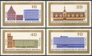 Germany 1965 Leipzig 800th Anniversary/ Town Hall/ Clock Tower/ Opera House/ Buildings/ Architecture 4v set (n43607)