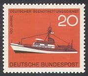 Germany 1965 Lifeboat/ Sea-rescue/ Emergency/ Ships/ Boats/ Transport 1v (n42084)