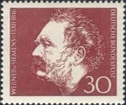 Germany 1966 Werner v Siemens/ Electrical Engineer/ Scientists/ People 1v (n46476)