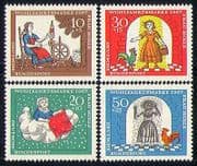 Germany 1967 Fairy Tales/ Birds/ Rooster/ Welfare/ Stories/ Animation 4v set (n29602)