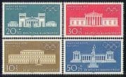 Germany 1970 Olympics / Buildings / Architecture / Palace / Statue 4v set (n29610)