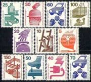 Germany 1971 Car / Drink / Safety / Health / Welfare 11v n28277