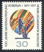 Germany 1971 Microscope / Science / Material Testing Laboratory 1v (n35410)