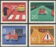 Germany 1971 Motoring/ Transport/ Road Safety/ Traffic Signs/ Cars 4v set (g10134)