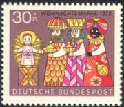 Germany 1972 Christmas/ Greetings/ Nativity/ Magi/ Kings/ Three Wise Men 1v (g10100)