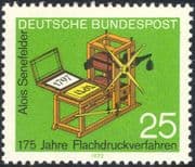 Germany 1972 Senefelder/ Lithographic Printing Press/ Books/ People 1v (n44325)