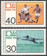 Germany 1974 Football World Cup Championships/ WC/ Sports/ Games/ Soccer 2v set (n42090)