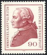 Germany 1974 Immanuel Kant/ Writer/ Philosopher /Philosophy/ People 1v (n43469)