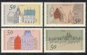 Germany 1975 Buildings / Architecture / Tower / Town Hall / Heritage 4v set (n38990)