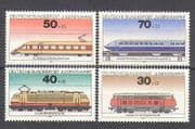 Germany 1975 Trains / Rail / Locomotives / Transport / Railways 4v set (n25257)