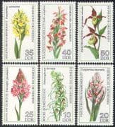 Germany 1976 Orchids / Flowers / Plants / Nature / Orchid / Wild Flowers 6v set (b228)