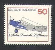 Germany 1976 Planes / Aircraft / Aviation / Transport / Industry / Commerce 1v (n35353)